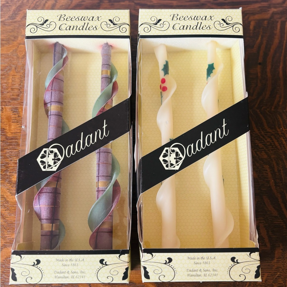 Dadant Beeswax Candles - Set of 2